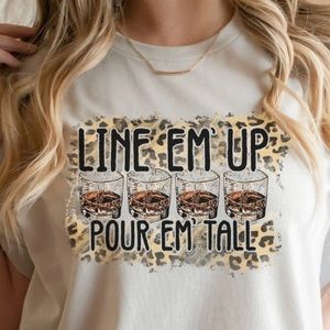 Line Em ' Up Pour them Tall Graphic Tee